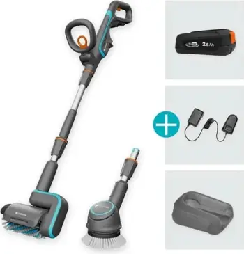 Pastrues universal me bateri Gardena 14842-20, 18V 2.5Ah, jeshil/gri/portokalli