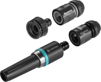 Set ujitje GARDENA 18900-20, 3/4", plastikë, i zi