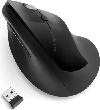 Maus Kensington Pro Fit Ergo Vertical, Wireless, 1600 DPI, i zi