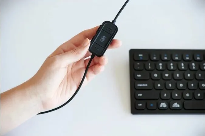 Dëgjuese Kensington H1000, USB, të zeza - 6