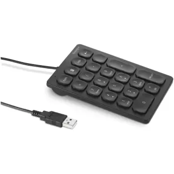 Tastierë me kabllo numerike Kensington / 21 taste & 4 Shortcut-taste – Zezë