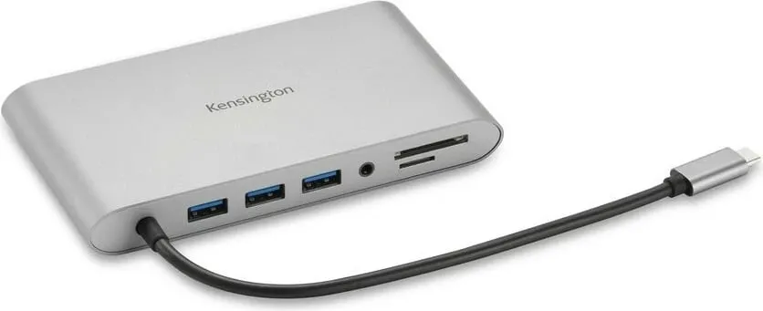 Dock USB-C Kensington UH1440P, 5Gbps, 85W, DP/HDMI/VGA, Argjendtë - 1