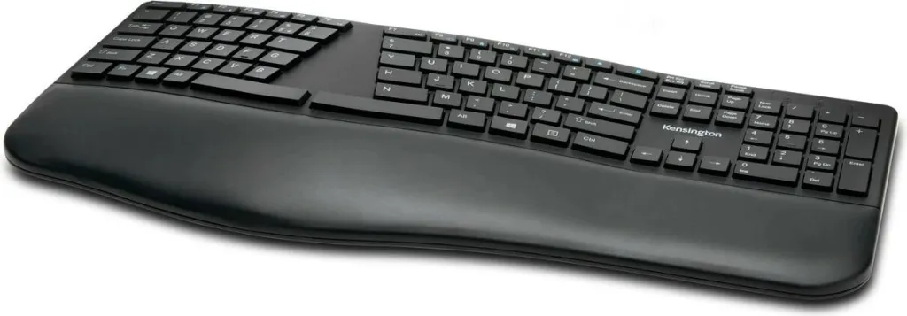 Tastierë wireless Kensington ProFit Ergo, full-size, QWERTY, Bluetooth + RF, e zezë - 2