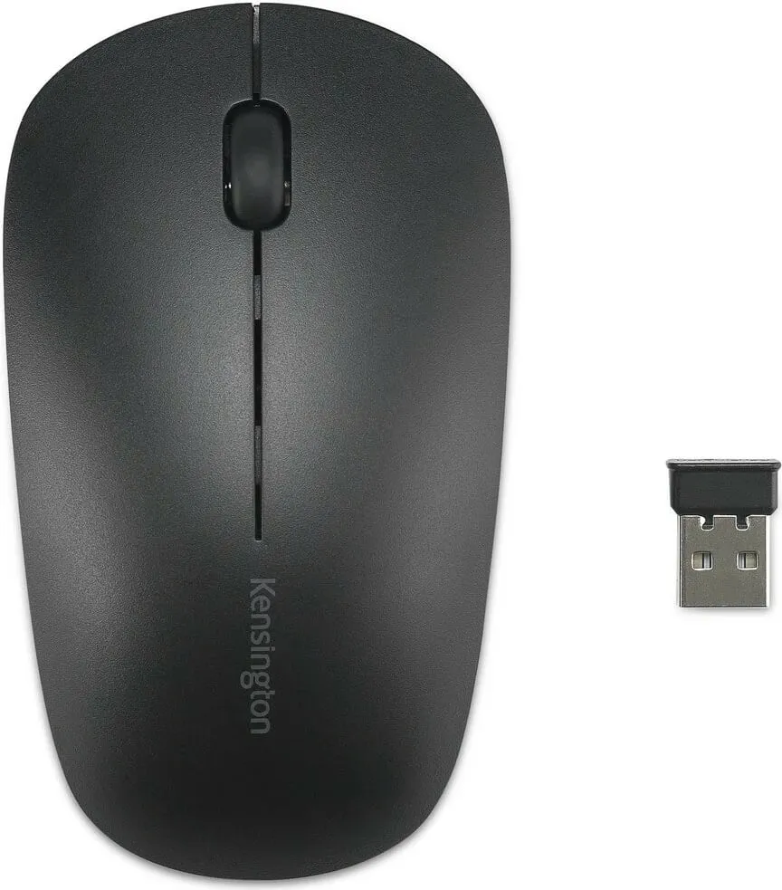 Set wireless Kensington KM150 EQ, RF Wireless, Membranë, QWERTZ, Maus i përfshirë, E zezë - 4