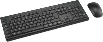Set wireless Kensington KM150 EQ, RF Wireless, Membranë, QWERTZ, Maus i përfshirë, E zezë