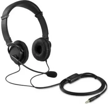 Kufje Kensington K33597WW, stereo 3.5mm, mikrofon me anulim zhurme, të zeza