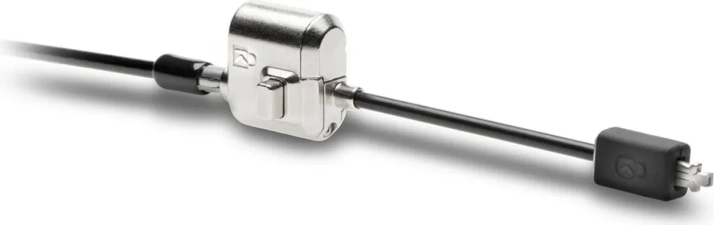 Kensington MiniSaver Lock, 1.8 m, çelës, çelik karboni, e zezë - 2