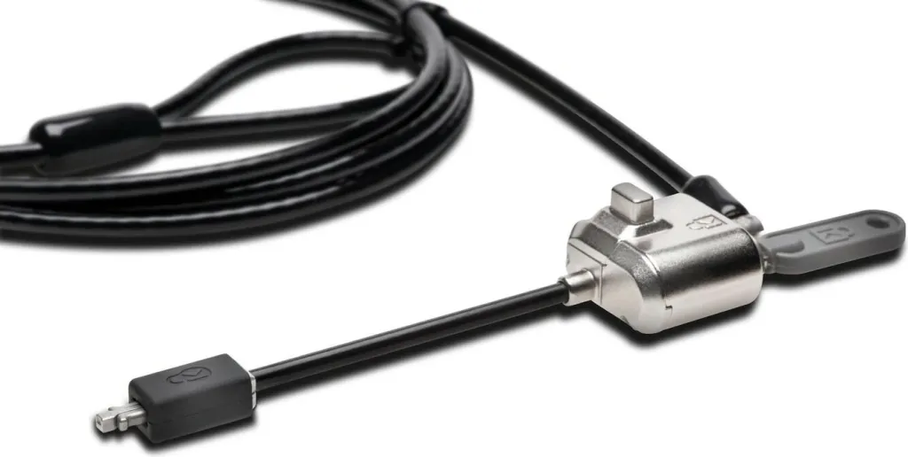 Kensington MiniSaver Lock, 1.8 m, çelës, çelik karboni, e zezë - 13