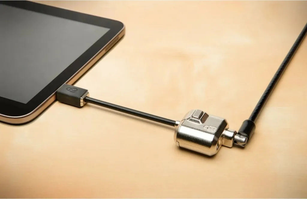 Kensington MiniSaver Lock, 1.8 m, çelës, çelik karboni, e zezë - 18