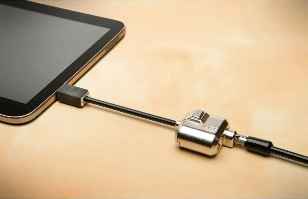 Kensington MiniSaver Lock, 1.8 m, çelës, çelik karboni, e zezë - 19
