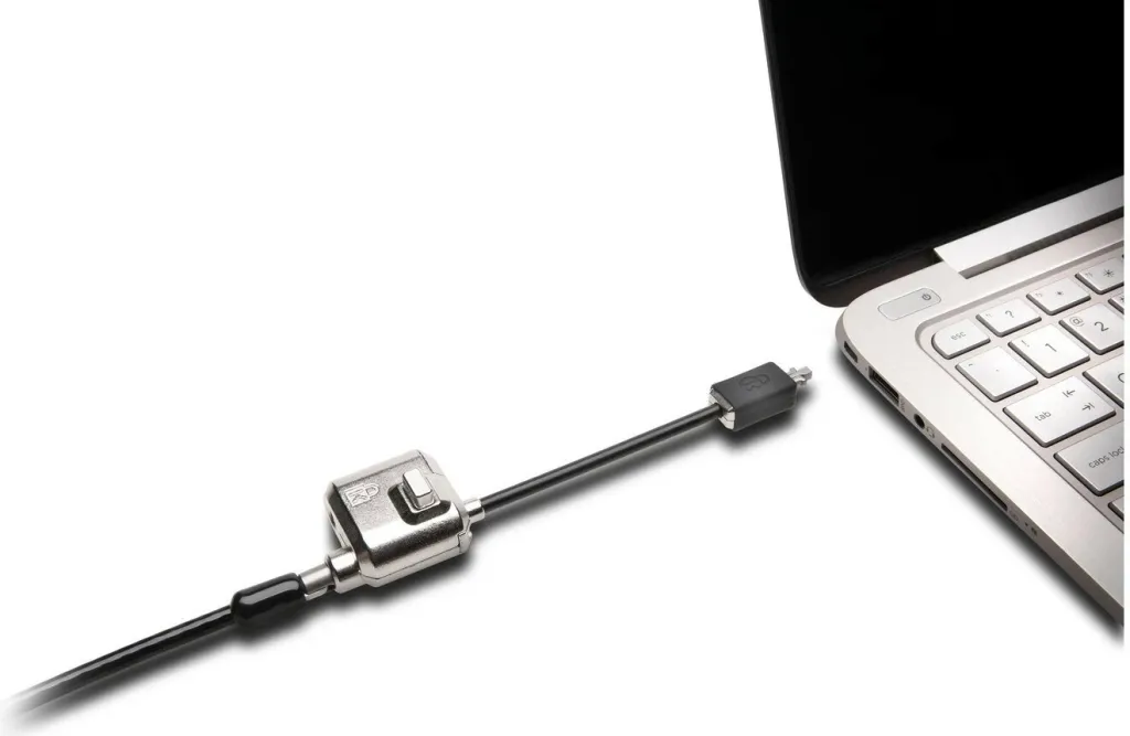 Kensington MiniSaver Lock, 1.8 m, çelës, çelik karboni, e zezë - 5