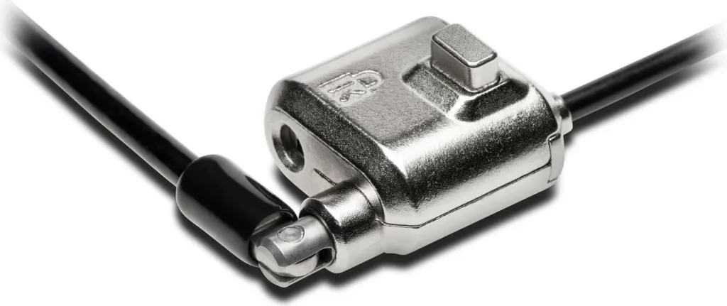 Kensington MiniSaver Lock, 1.8 m, çelës, çelik karboni, e zezë - 7