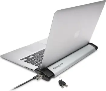 Stacion sigurie për laptop Kensington MicroSaver 2.0, alumini, çelës rrumbullak, argjend