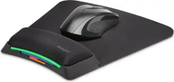 Mauspad Kensington SmartFit, i zi, me mbështetje për kyçin e dorës, për lojëra