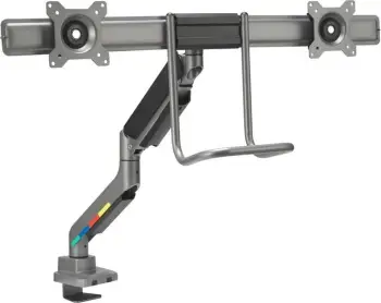 Krah monitori Kensington SmartFit për 2 monitorë deri 32", rregullim me gaz, gri