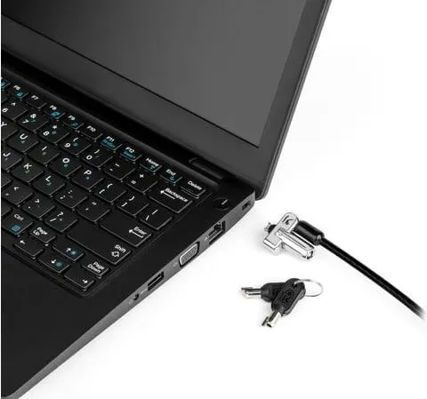 Kabllo sigurie Kensington N17 me çelës për Dell, e zezë - 1