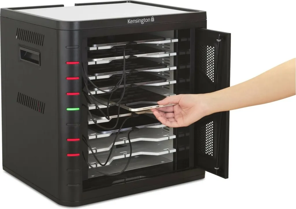 Kabinet karikues Kensington Charging Cabinet USB-C, i zi - 2