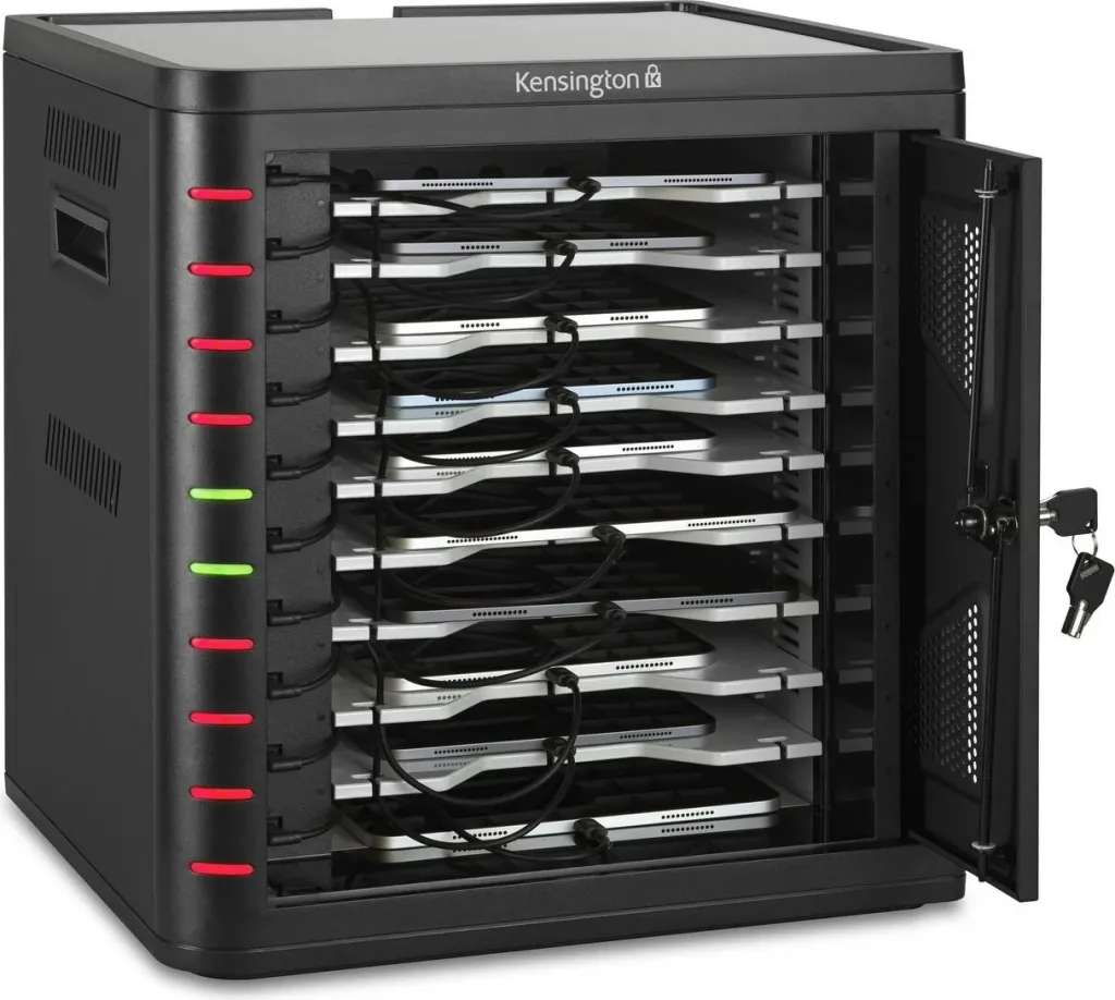 Kabinet karikues Kensington Charging Cabinet USB-C, i zi - 6