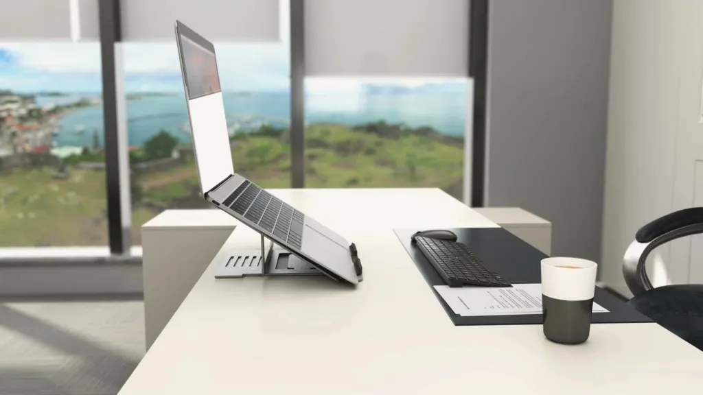 Mbajtëse laptopi Kensington Easy Riser, alumini, deri 16", gri - 3