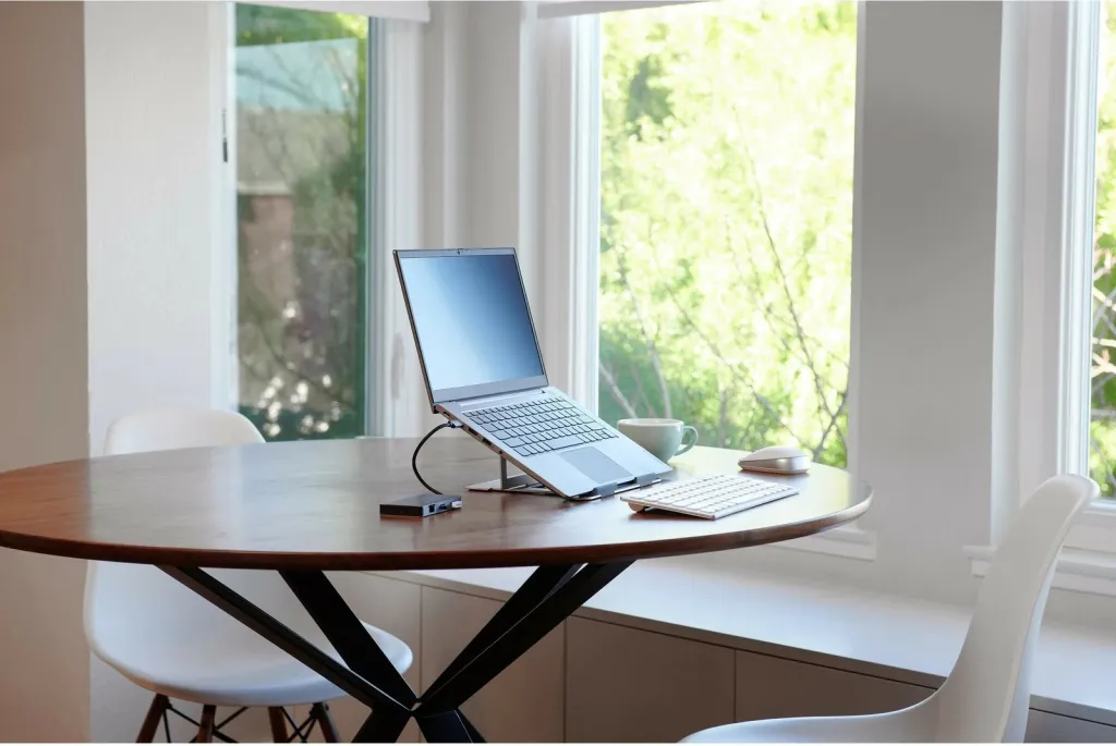 Mbajtëse laptopi Kensington Easy Riser, alumini, deri 16", gri - 4