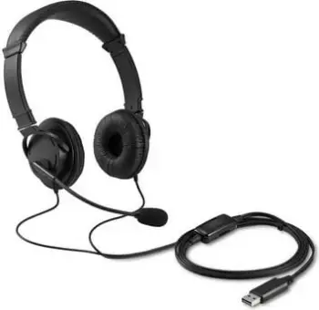 Kufje Kensington K33065WW, USB A, stereo, me mikrofon, të zeza