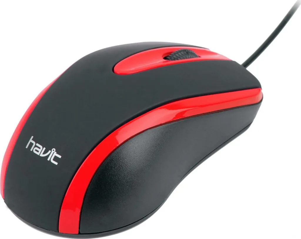 Maus Havit MS753, me kabllo, i zi/kuq - 4