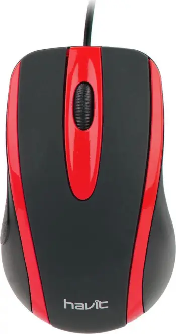 Maus Havit MS753, me kabllo, i zi/kuq