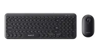Set tastierë dhe maus Havit KB254GCM, wireless, i zi