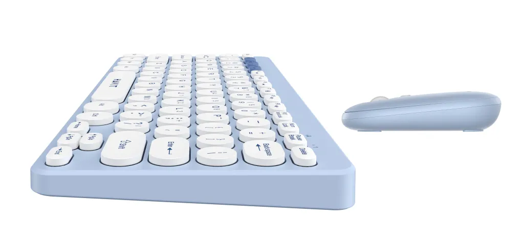 Set tastierë dhe maus Havit KB279GCM, wireless, i bardhë/ kaltër - 5
