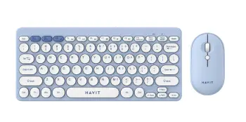 Set tastierë dhe maus Havit KB279GCM, wireless, i bardhë/ kaltër