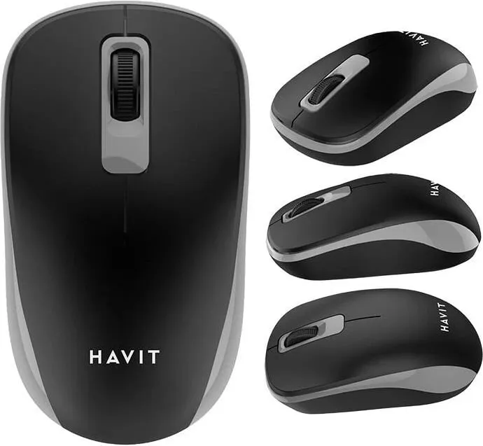 Maus pa tela Havit MS626GT, 1200 DPI, USB-C, Gri - 5