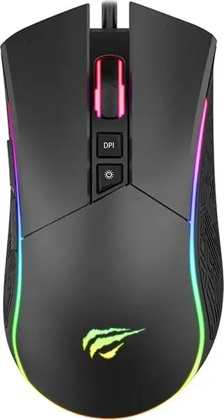 Maus gaming Havit GAMENOTE MS1001S, me tela, RGB, deri 4800 DPI, argjendtë