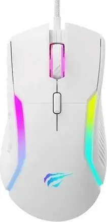 Mouse gaming Havit MS1033, 9 butona, RGB, i bardhë