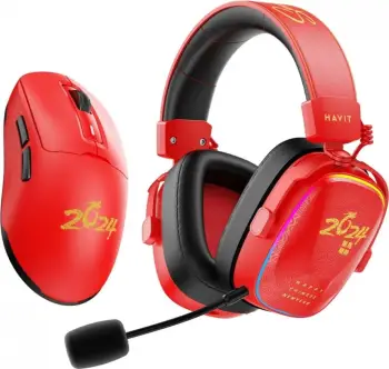 Kufje gaming Havit H2039BG, Edicioni i Kufizuar, Multingjyrëshe, me Maus, e Kuqe