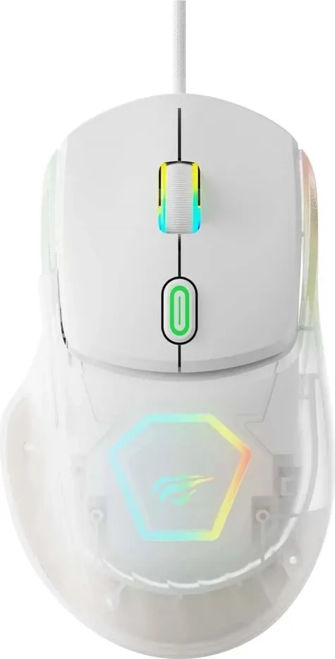 Maus gaming HAVIT StarBlaze-2, pa tela, bardhë e zi - 1