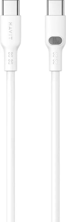 Kabllo karikimi Havit CB6279, Type-C, 1m, Bardhë - 1