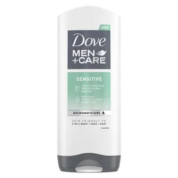 Xhel dushi Dove Men + Care Sensitive 3 në 1 kDKR8993, 400 ml