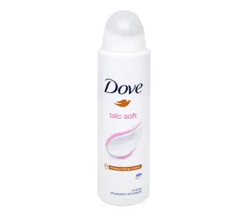 Deodorant Dove Talc Soft 48H, 0% Alcohol, 150 ml