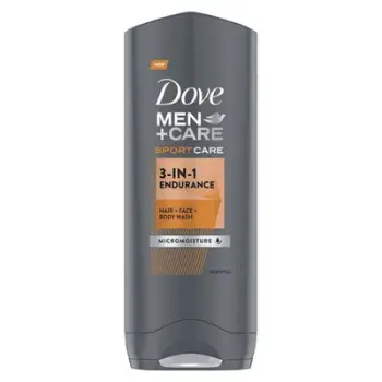 Xhel dushi Dove 3 in 1 Men + Care Sport Care Endurance, 400 ml