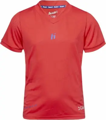 Bluzë sportive fëmijësh Huari Baradero Kids Jr, 100% poliester, frymëmarrëse, e bardhë