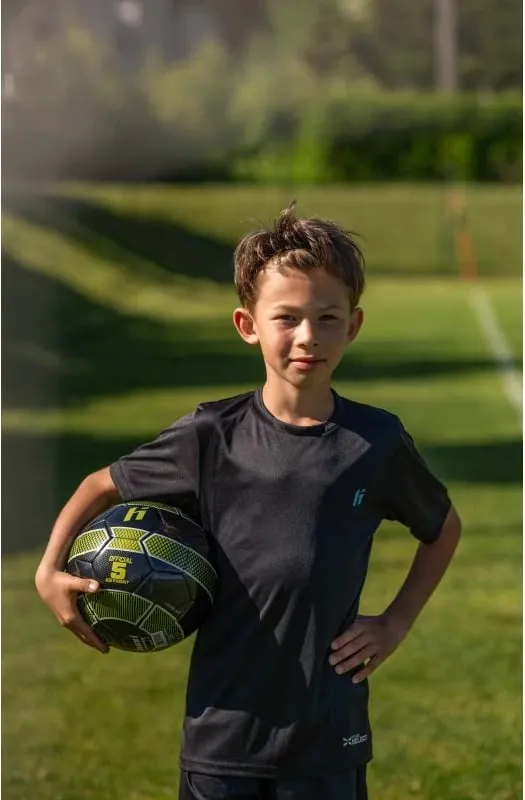Top futbolli Huari, unisex, e zezë/jeshile - 7