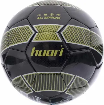 Top futbolli Huari, unisex, e zezë/jeshile