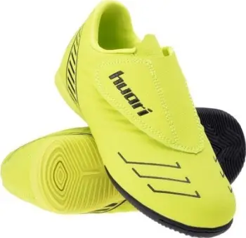 Këpucë futbolli për fëmijë Huari Pallo Jr 92800402381, për ambiente të mbyllura, me shul, të verdha
