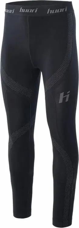 Pantallona termike për meshkuj Term Pants Senior, pa qepje, material elastik, të zeza