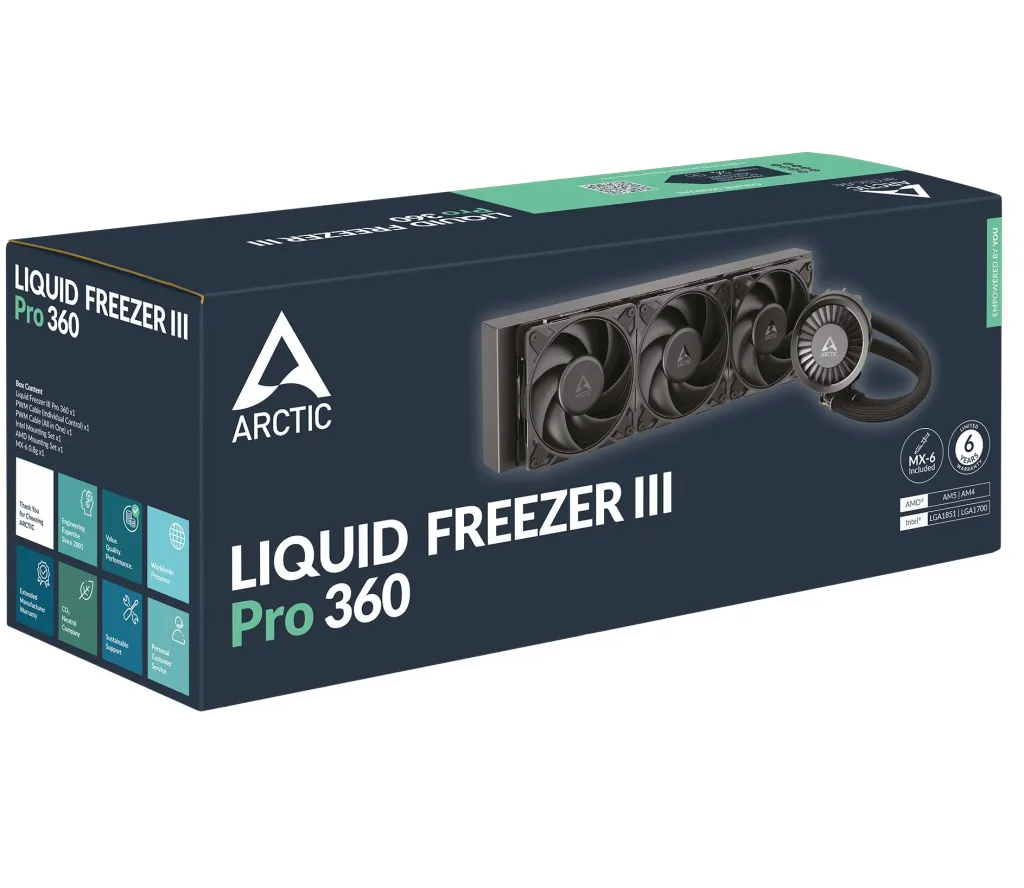 Ftohës Arctic Liquid Freezer III Pro, i zi - 7