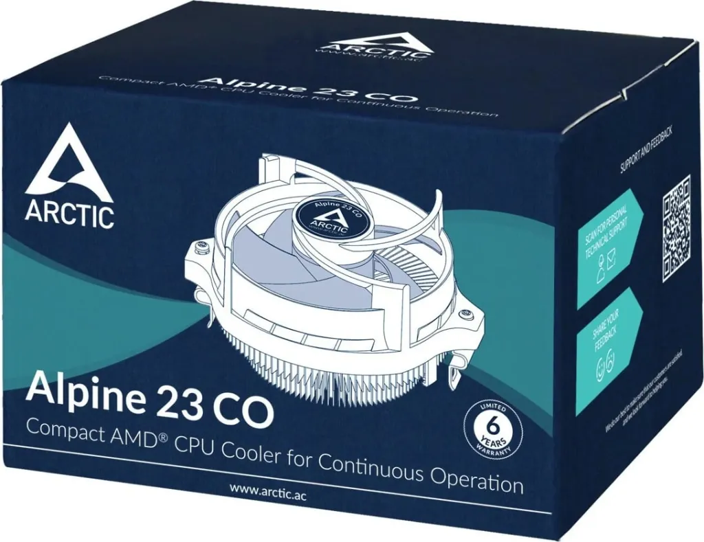 Ftohës për procesor Arctic Alpine 23 CO, i zi - 5