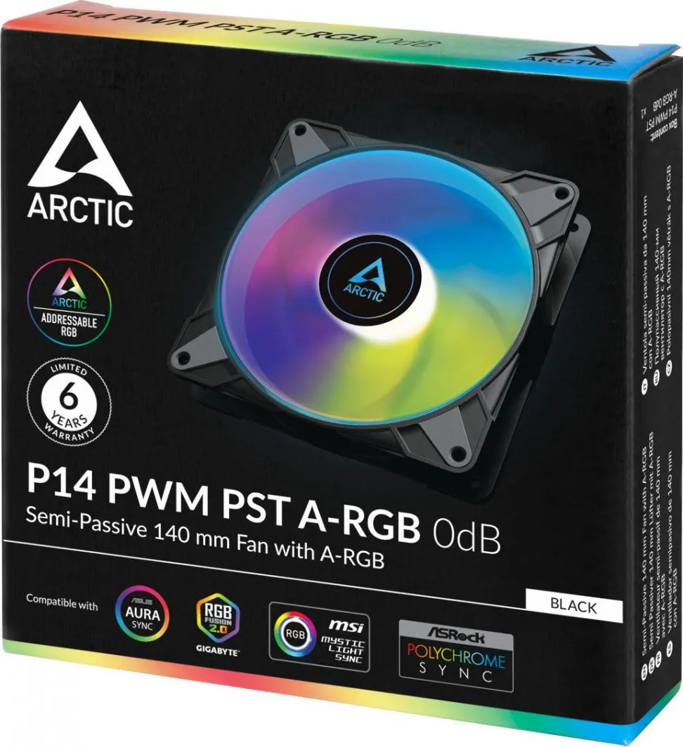 Ftohës Arctic P14 PWM PST A-RGB 0dB, 140 mm - 4