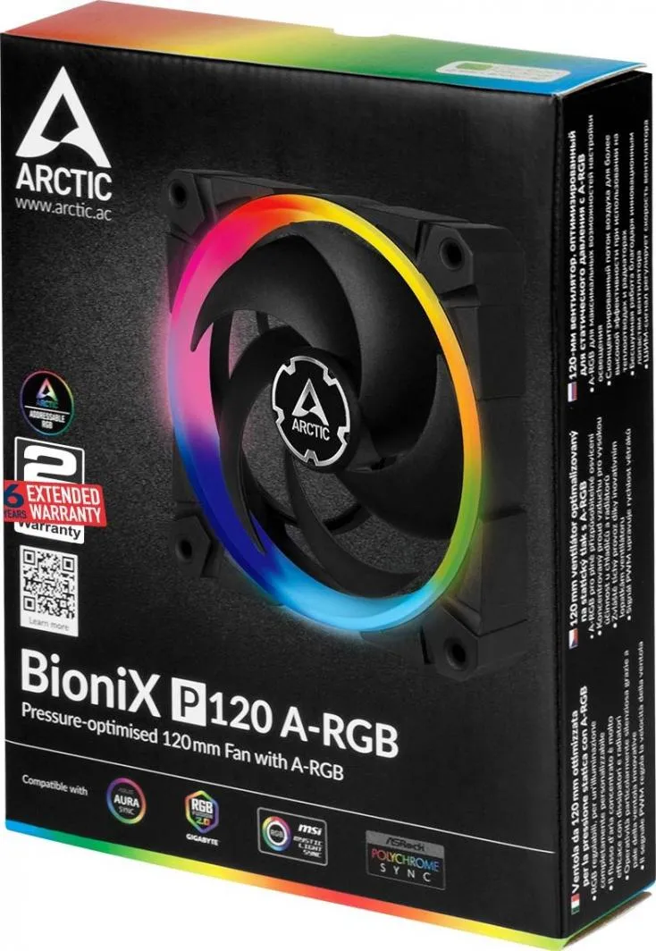 Ftohës Arctic BioniX P120 A-RGB, 120 mm - 6