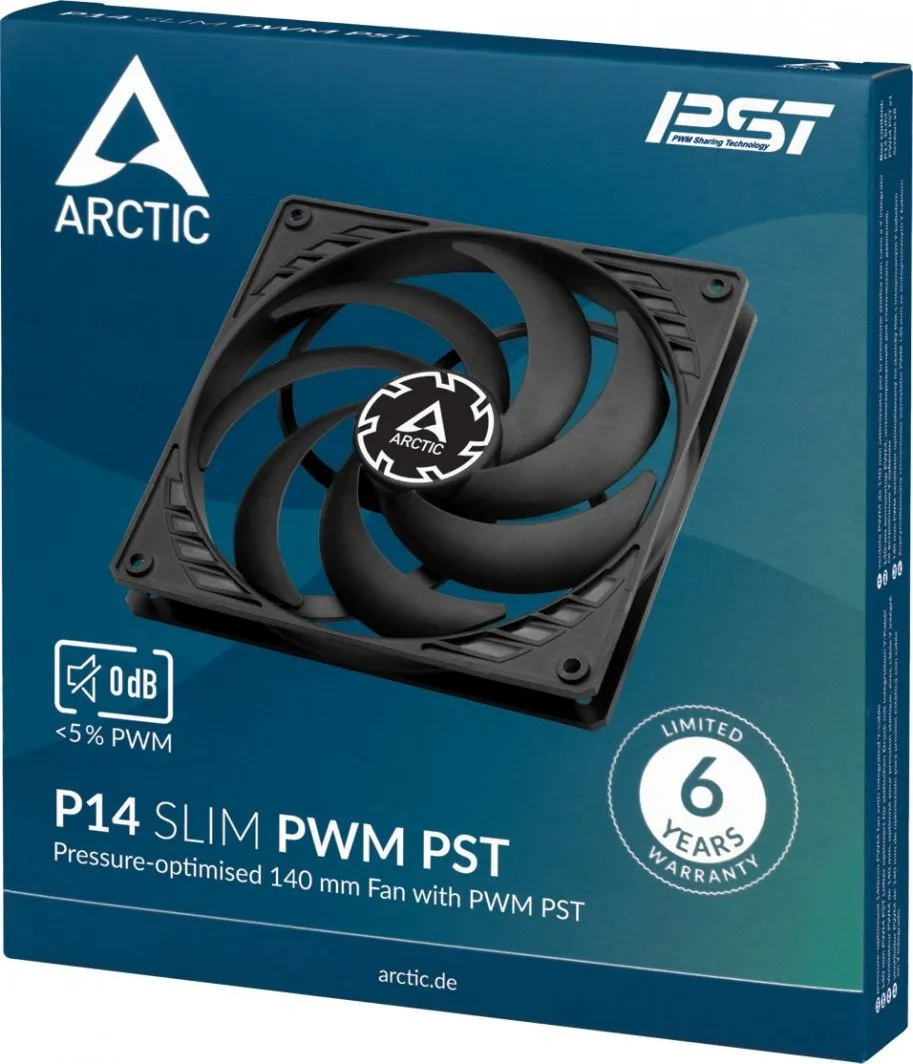 Ftohës Arctic P14 Slim PWM PST, 140 mm - 5