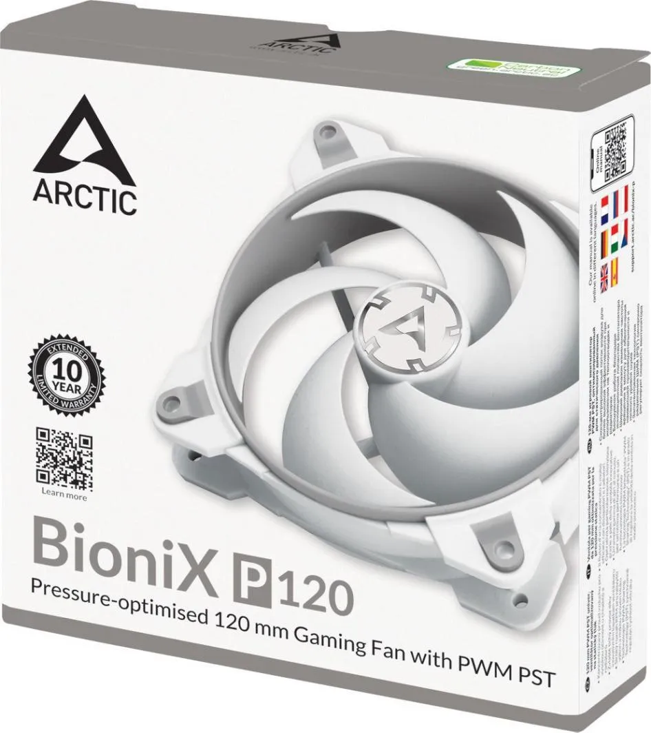 Ftohës Arctic BioniX P120, 120 mm, i bardhë - 5